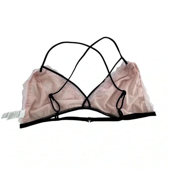 LA Heart PacSun Beige Light Pink Bralette Size Medium Bra intimate - Picture 3 of 8